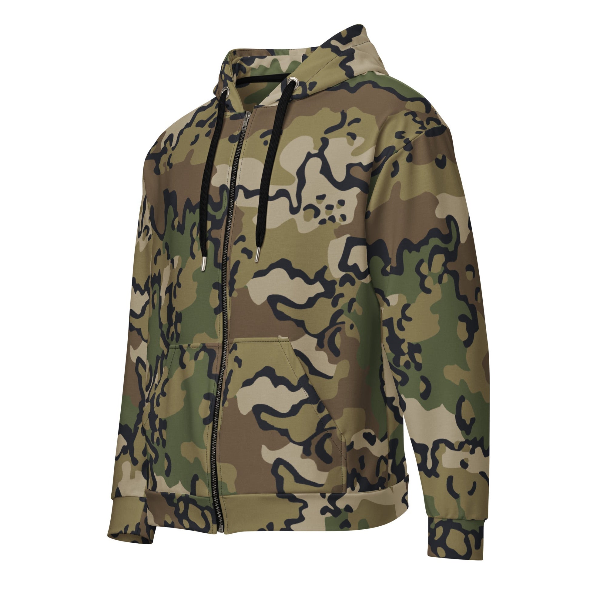 Alaska Chocolate Chip Multi-terrain CAMO Unisex zip hoodie - Zip Hoodies