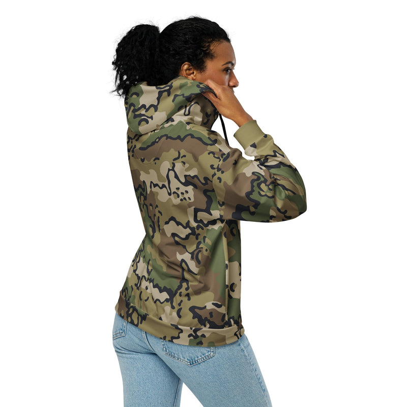 Alaska Chocolate Chip Multi-terrain CAMO Unisex Zip Hoodie