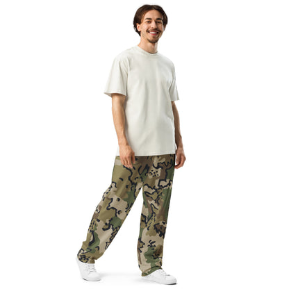 Alaska Chocolate Chip Multi-terrain CAMO Wide-leg joggers - Joggers