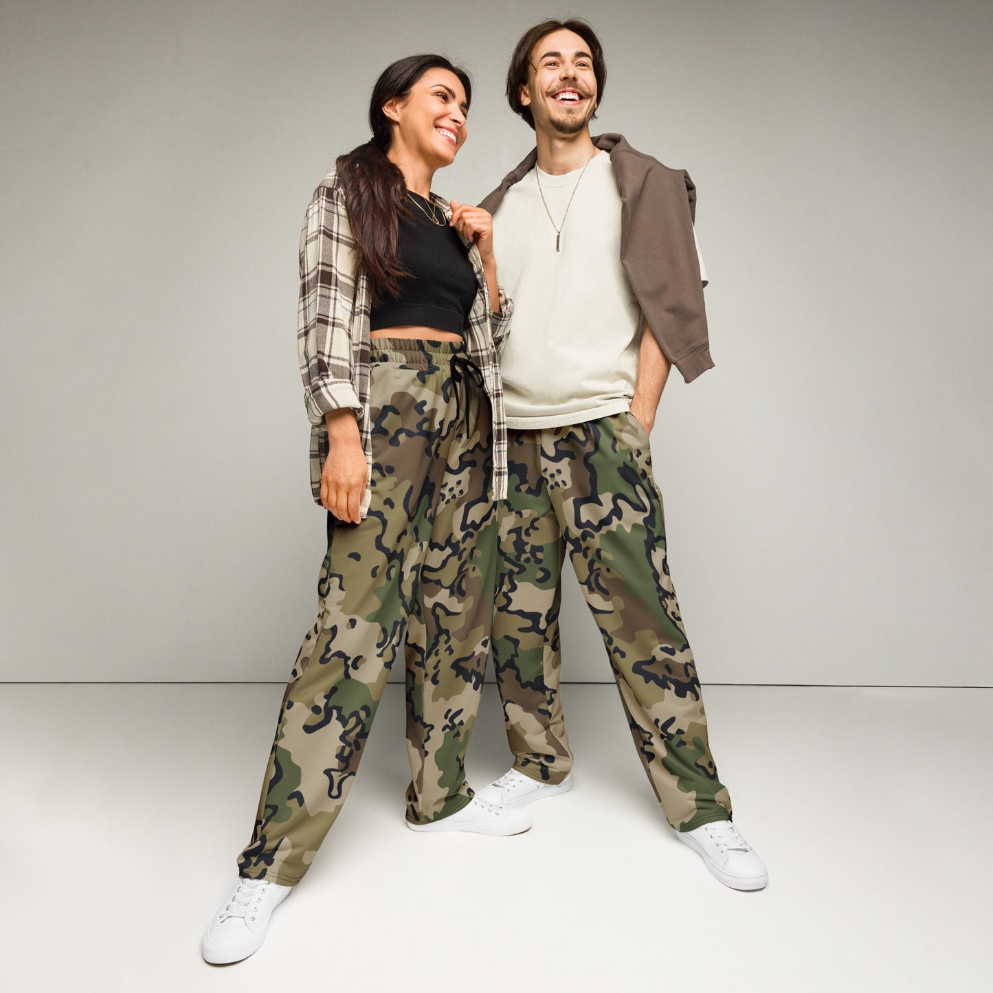 Alaska Chocolate Chip Multi-terrain CAMO Wide-leg joggers - 2XS - Joggers