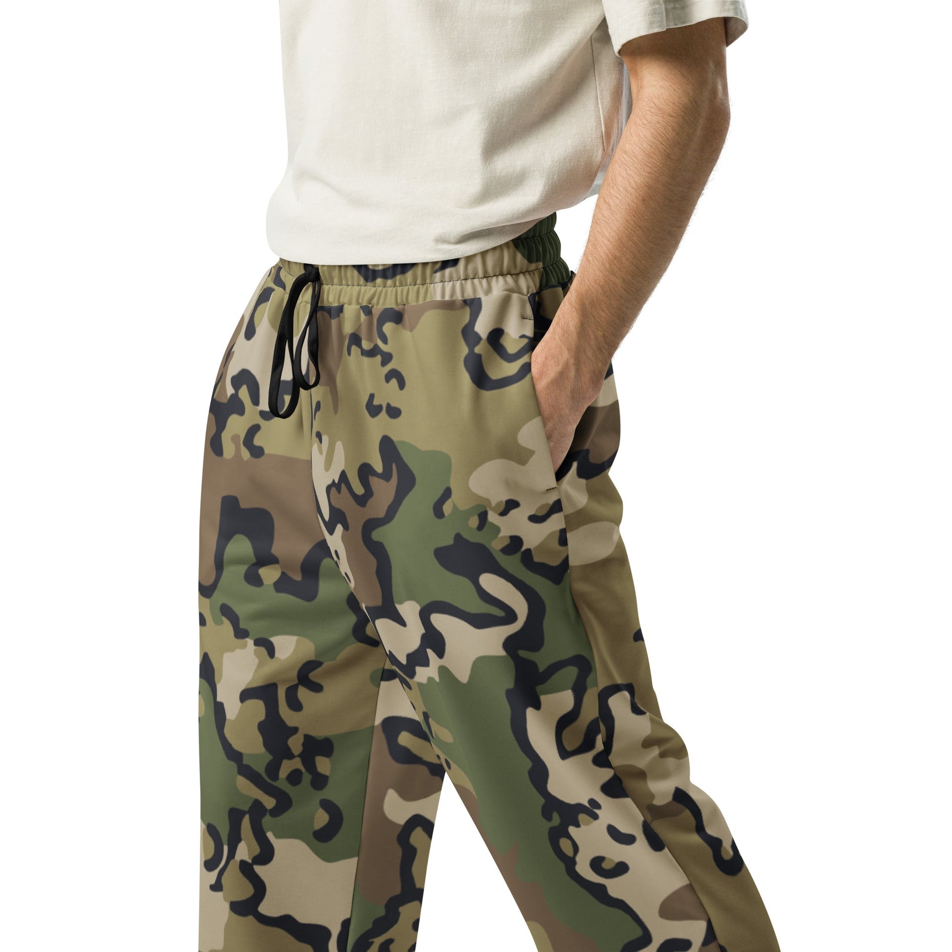 Alaska Chocolate Chip Multi-terrain CAMO Wide-leg joggers - Joggers