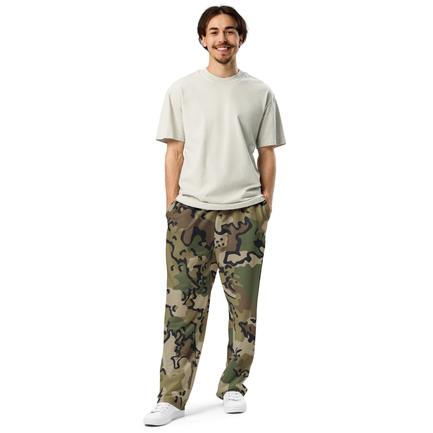 Alaska Chocolate Chip Multi-terrain CAMO Wide-leg joggers - Joggers