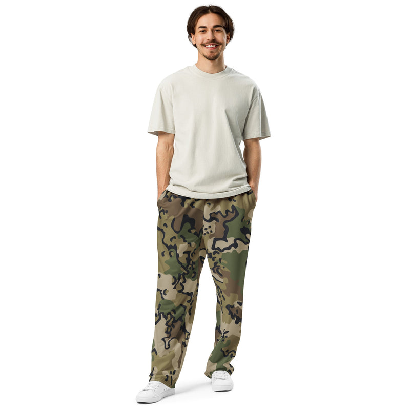 Alaska Chocolate Chip Multi-terrain CAMO Unisex Wide-Leg Joggers
