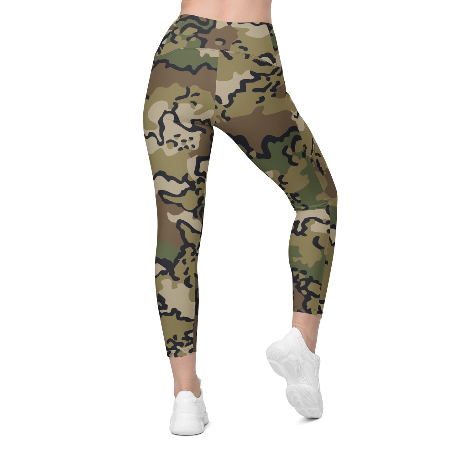 Alaska Chocolate Chip Multi-terrain CAMO Womens Leggings with Pockets