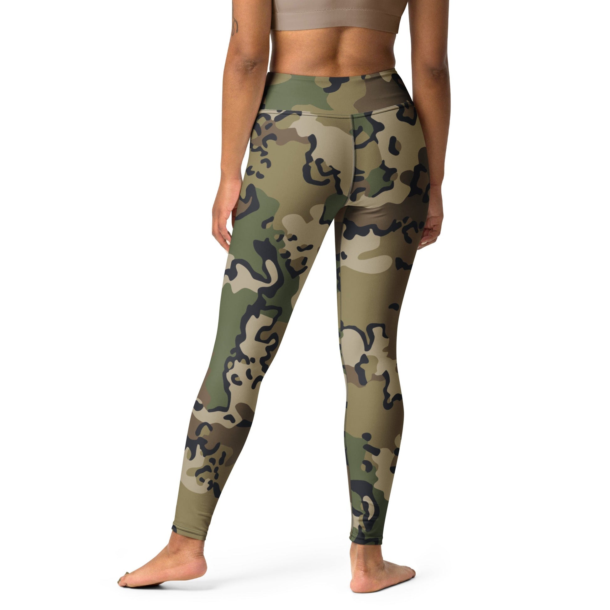Alaska Chocolate Chip Multi-terrain CAMO Yoga Leggings - Womens