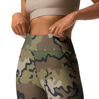 Alaska Chocolate Chip Multi-terrain CAMO Yoga Leggings - Womens