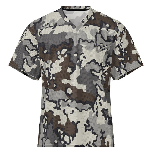 Alaska Chocolate Chip Tundra CAMO Unisex American Football Jersey - 2XS