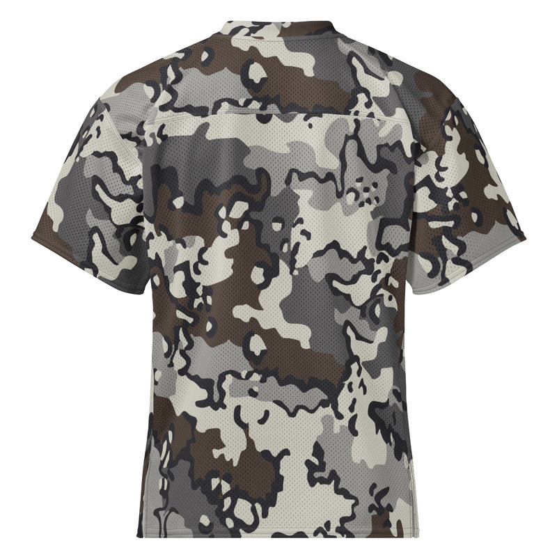 Alaska Chocolate Chip Tundra CAMO Unisex American Football Jersey