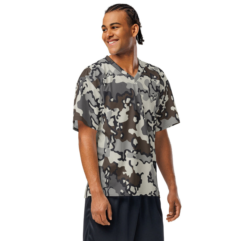 Alaska Chocolate Chip Tundra CAMO Unisex American Football Jersey