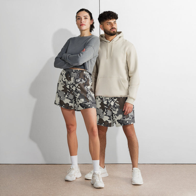 Alaska Chocolate Chip Tundra CAMO Unisex Athletic Long Shorts