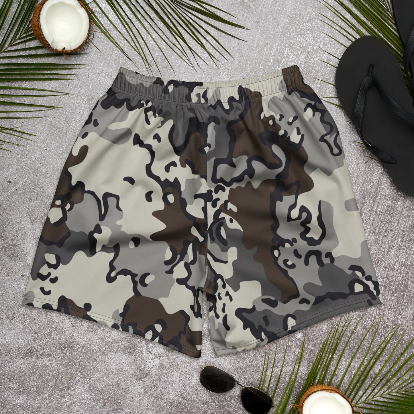 Alaska Chocolate Chip Tundra CAMO Athletic Long Shorts