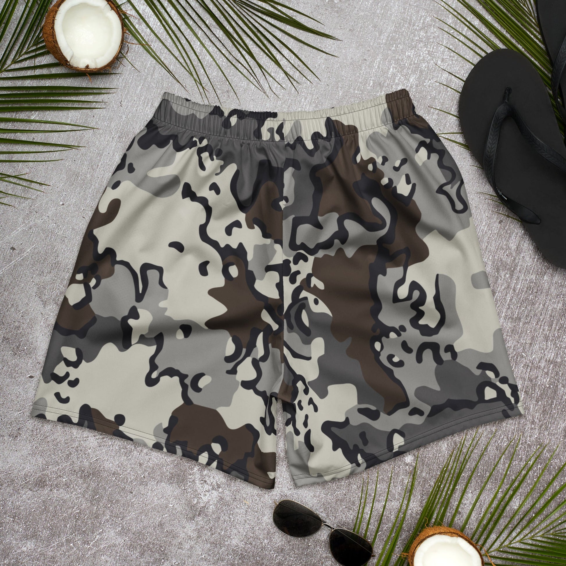 Alaska Chocolate Chip Tundra CAMO Athletic Long Shorts