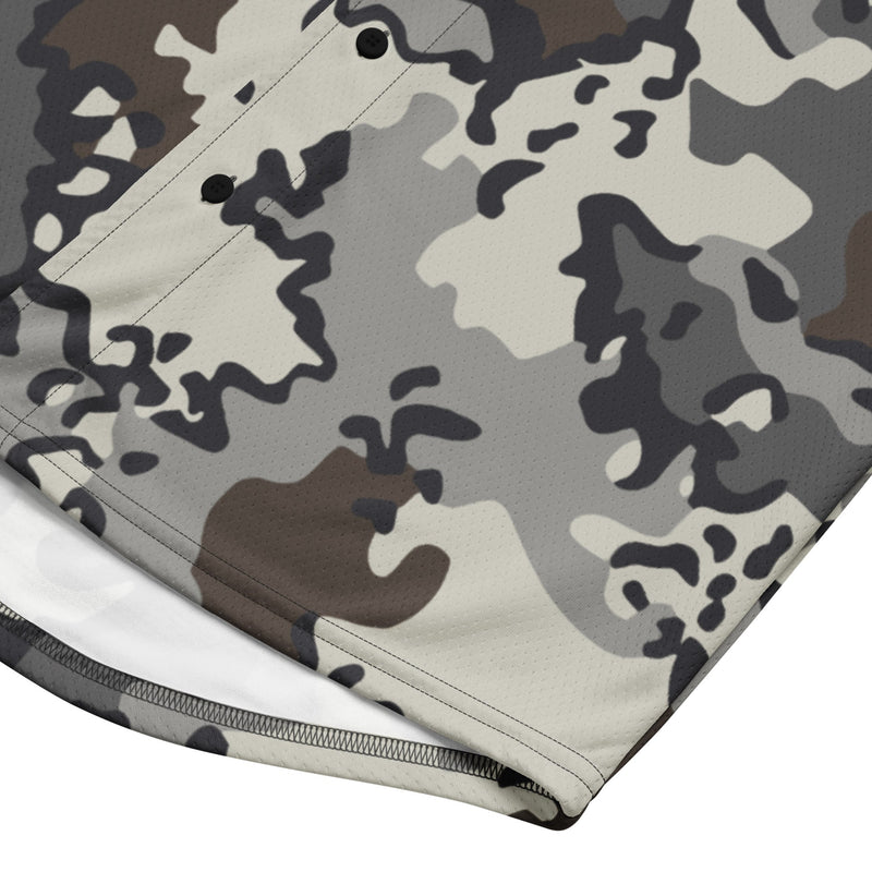 Alaska Chocolate Chip Tundra CAMO Unisex Baseball Jersey