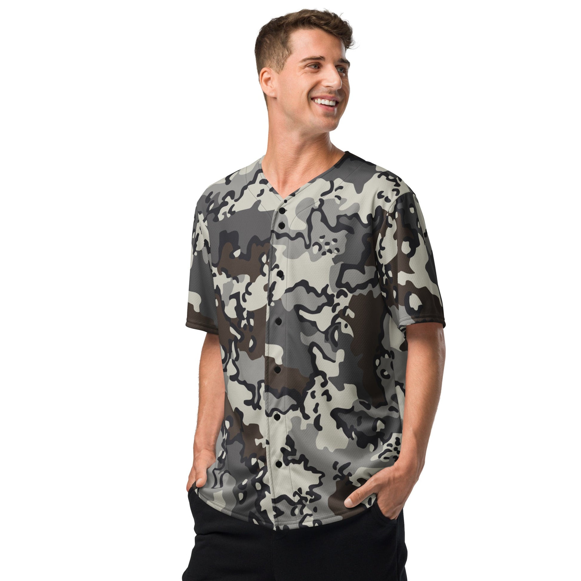 Alaska Chocolate Chip Tundra CAMO baseball jersey - Baseball Jerseys