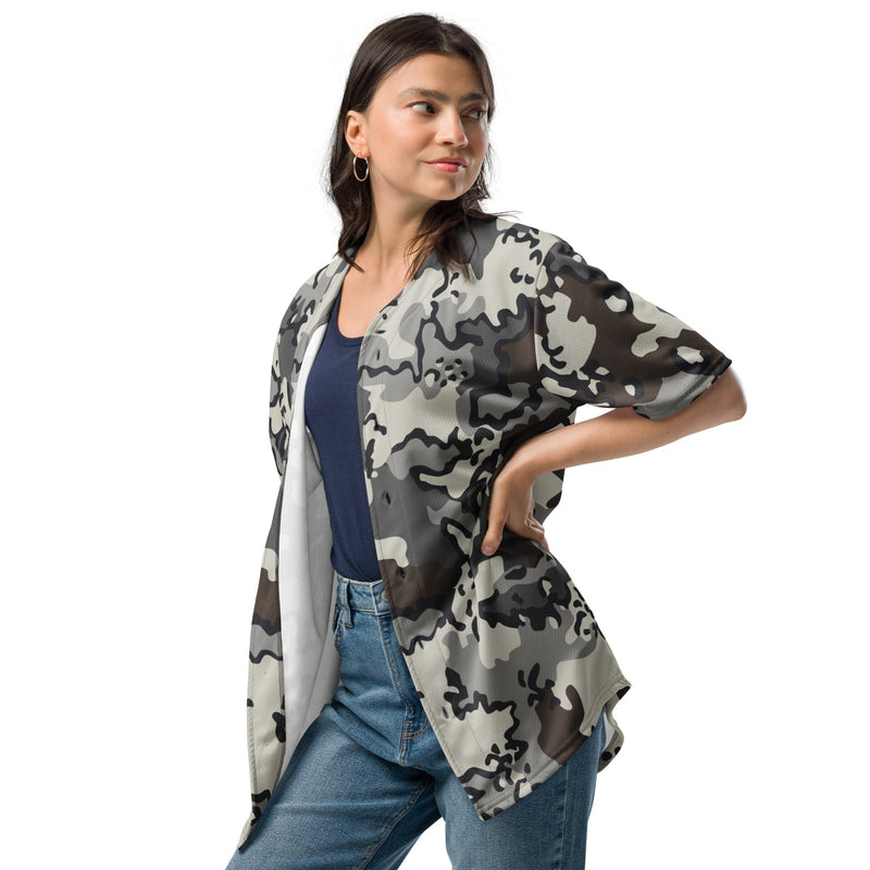Alaska Chocolate Chip Tundra CAMO Unisex Baseball Jersey