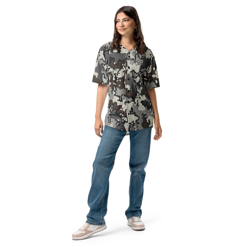 Alaska Chocolate Chip Tundra CAMO Unisex Baseball Jersey