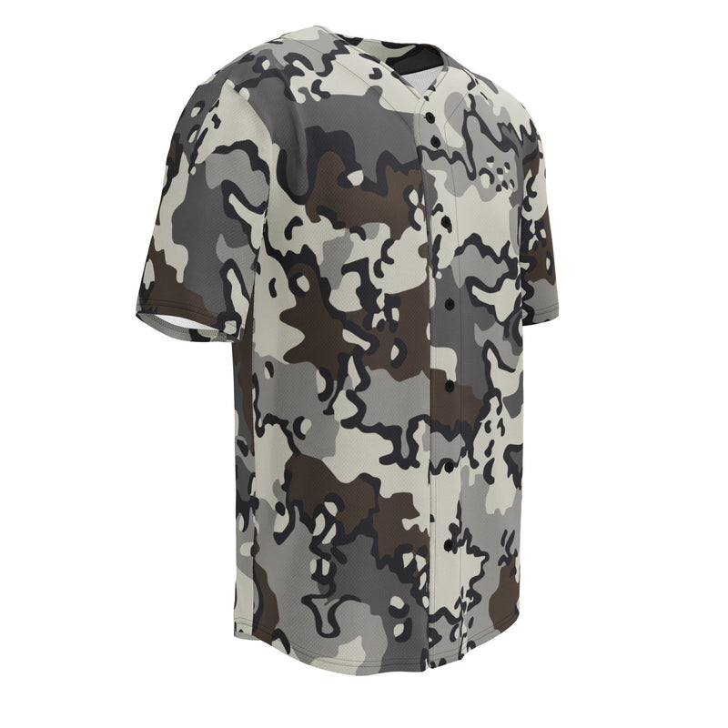 Alaska Chocolate Chip Tundra CAMO Unisex Baseball Jersey