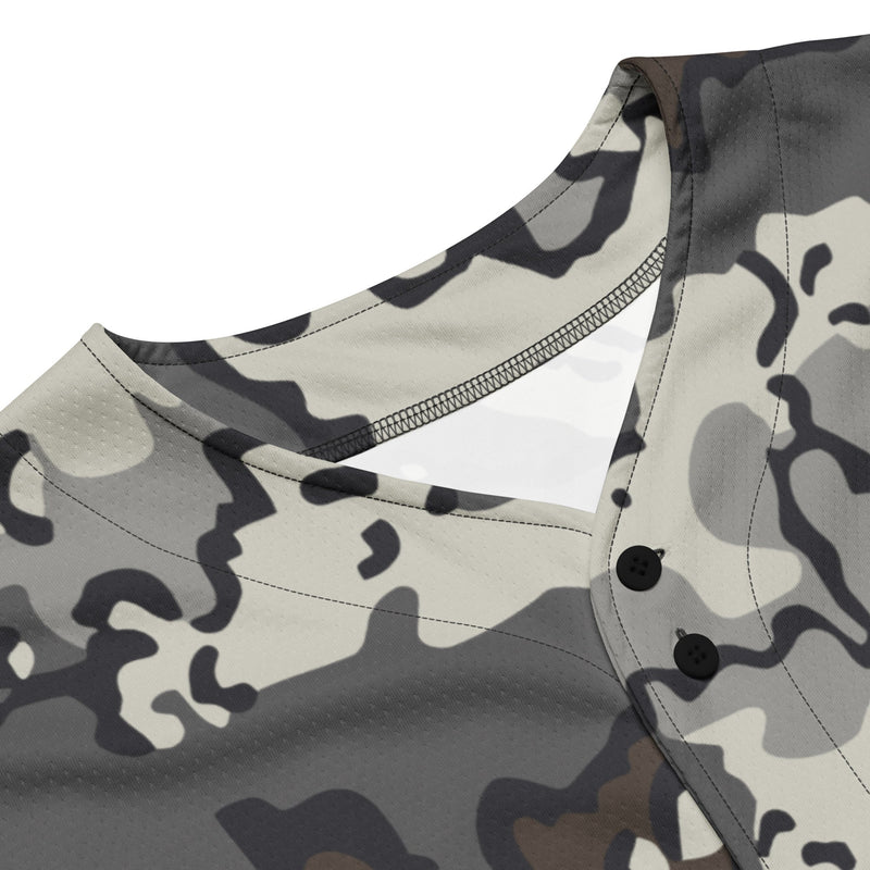 Alaska Chocolate Chip Tundra CAMO Unisex Baseball Jersey