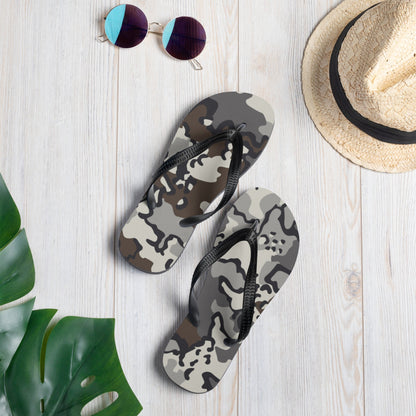 Alaska Chocolate Chip Tundra CAMO Flip-Flops - S