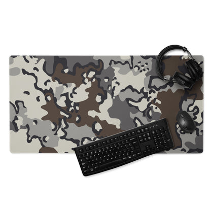 Alaska Chocolate Chip Tundra CAMO Gaming mouse pad - 36″×18″ - Mouse Pad