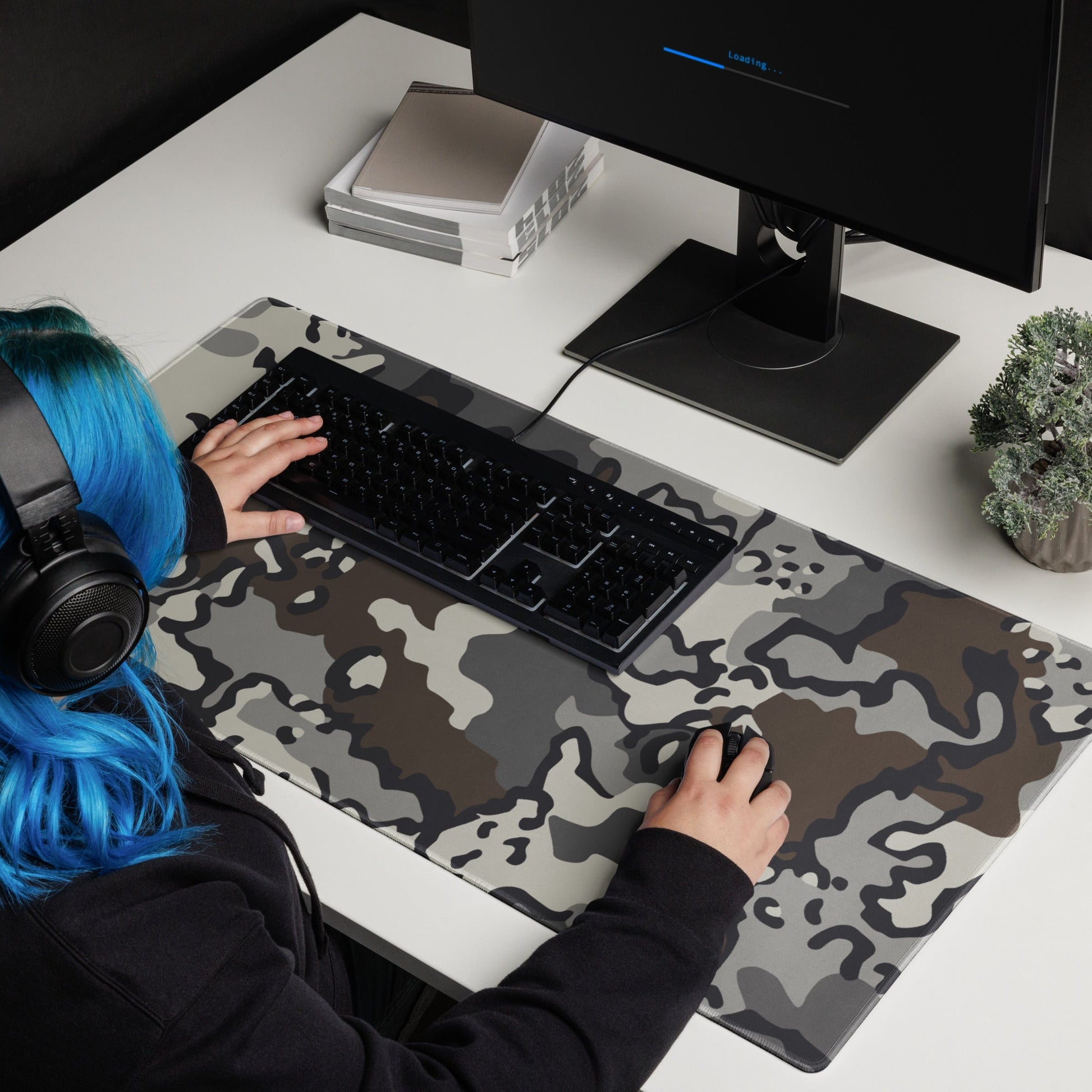 Alaska Chocolate Chip Tundra CAMO Gaming mouse pad - Mouse Pads