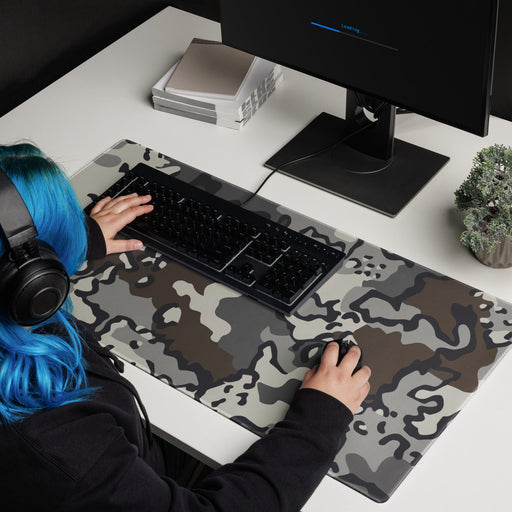 Alaska Chocolate Chip Tundra CAMO Universal Large Desk Pad