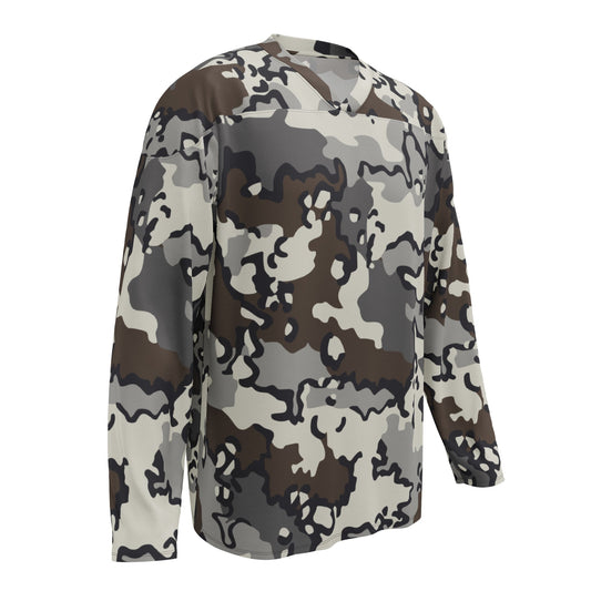 Alaska Chocolate Chip Tundra CAMO hockey fan jersey - Hockey Jerseys