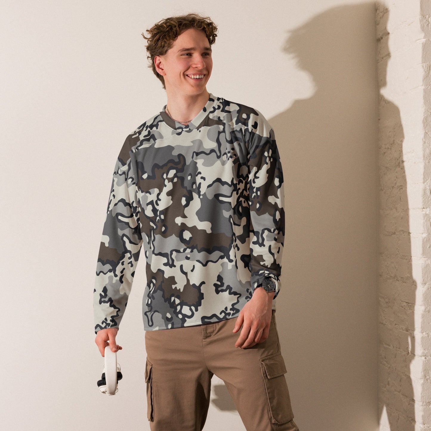 Alaska Chocolate Chip Tundra CAMO hockey fan jersey - Hockey Jerseys