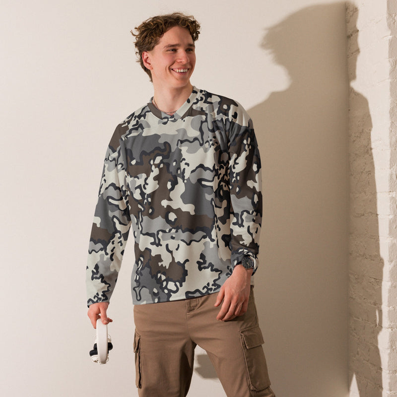 Alaska Chocolate Chip Tundra CAMO Unisex Hockey Fan Jersey