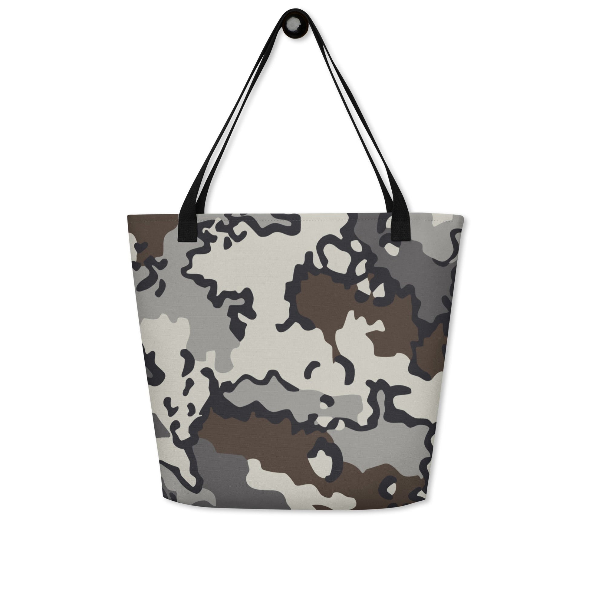 Alaska Chocolate Chip Tundra CAMO Large Tote Bag