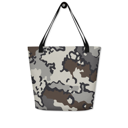 Alaska Chocolate Chip Tundra CAMO Large Tote Bag