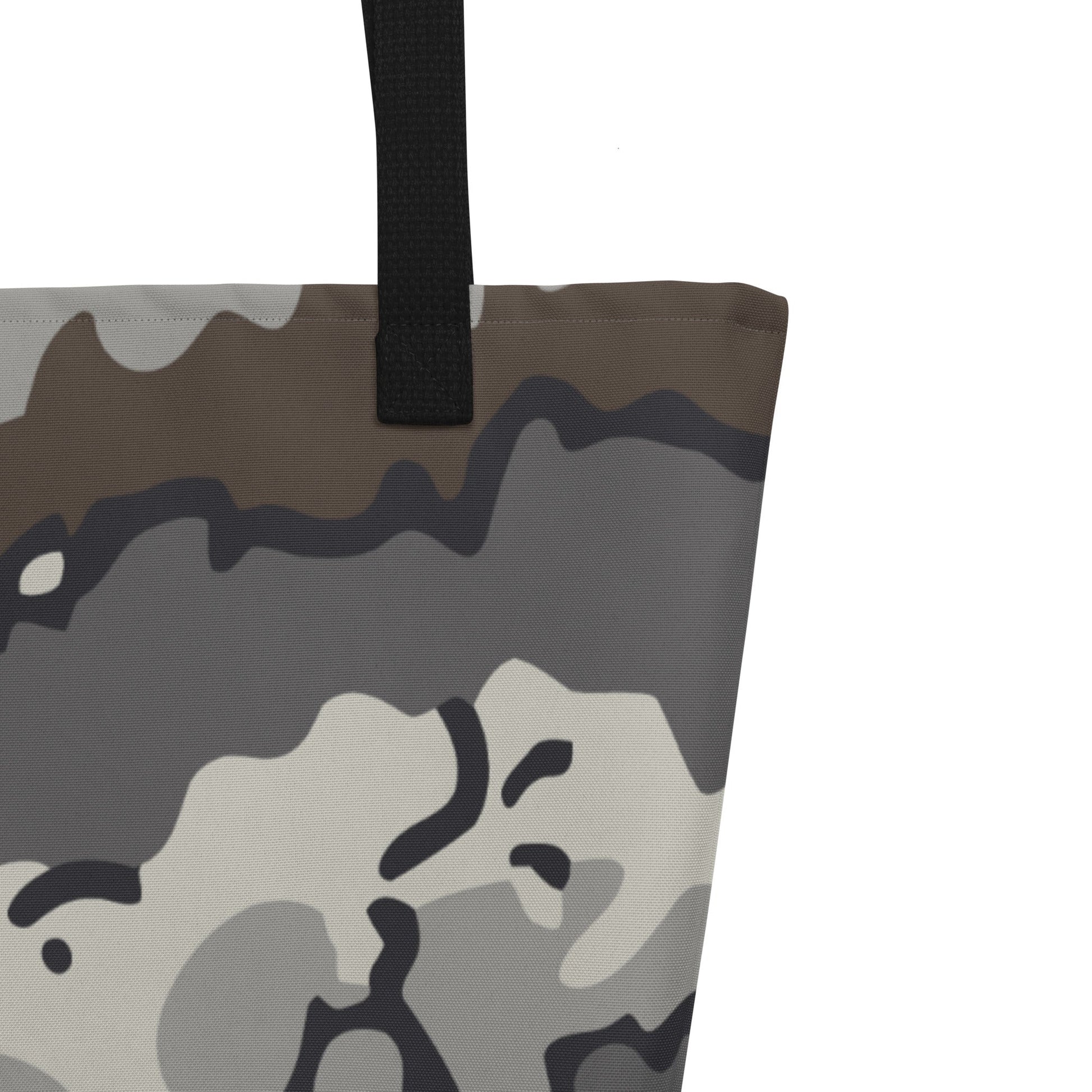 Alaska Chocolate Chip Tundra CAMO Large Tote Bag