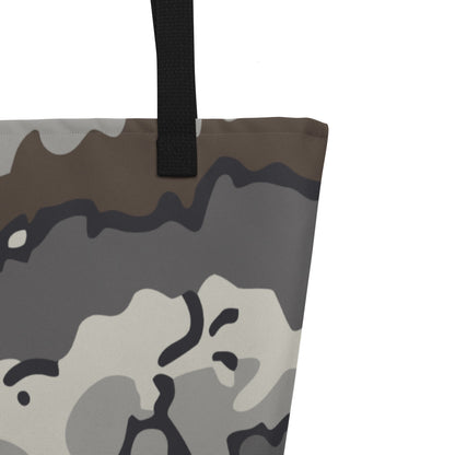 Alaska Chocolate Chip Tundra CAMO Large Tote Bag