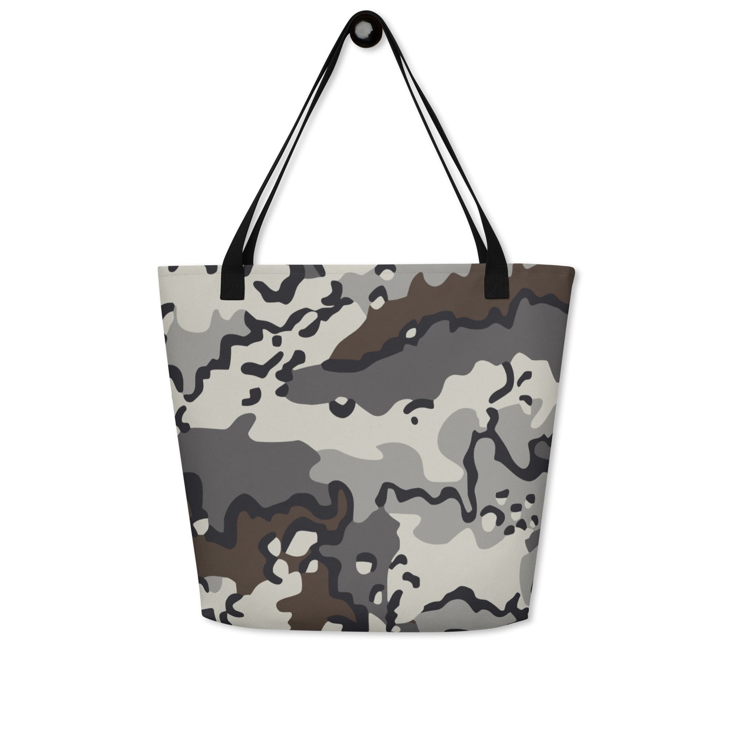 Alaska Chocolate Chip Tundra CAMO Large Tote Bag