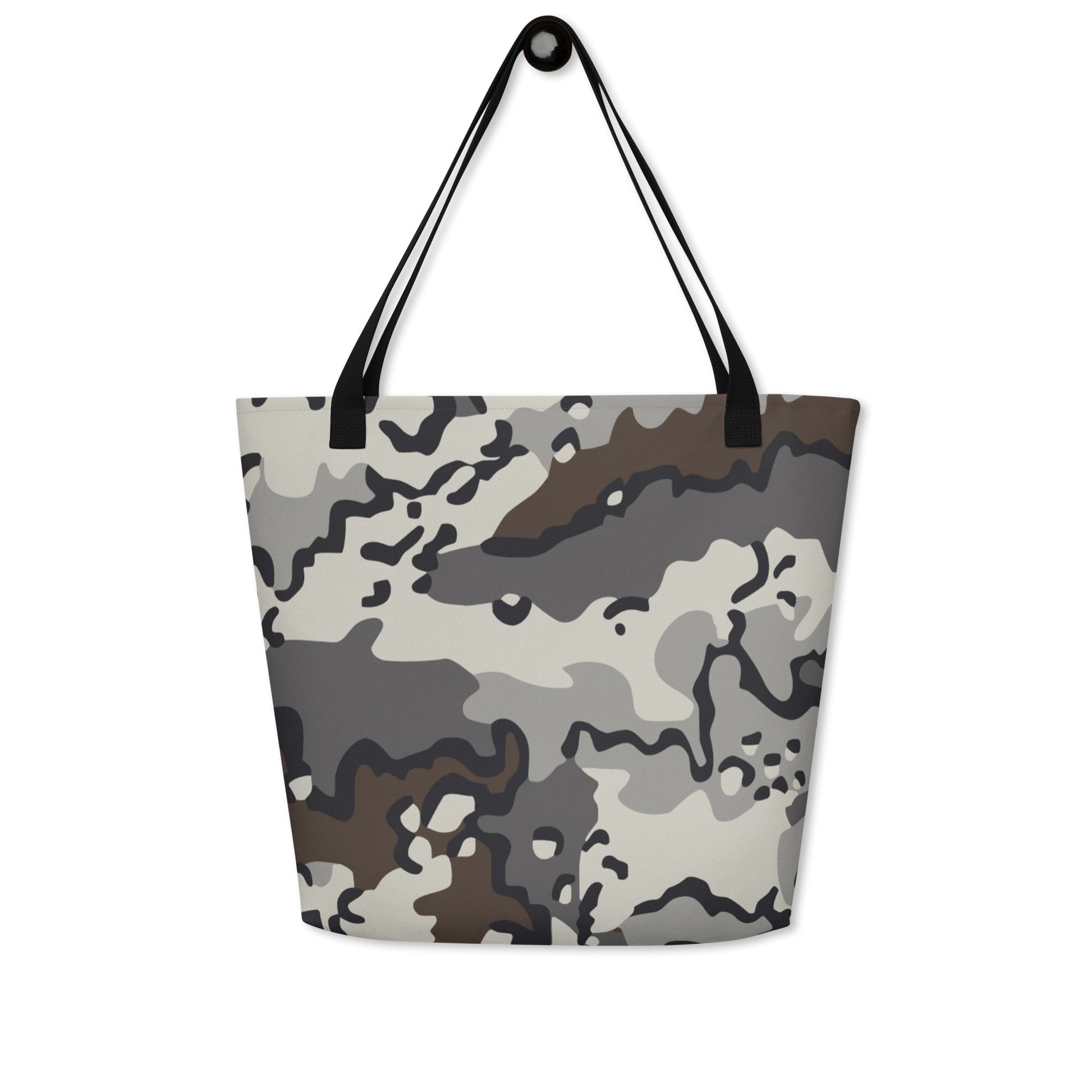 Alaska Chocolate Chip Tundra CAMO Large Tote Bag