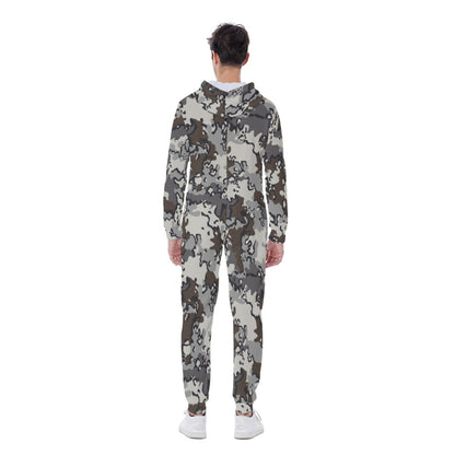 Alaska Chocolate Chip Tundra CAMO Men’s Hooded Jumpsuit - Mens