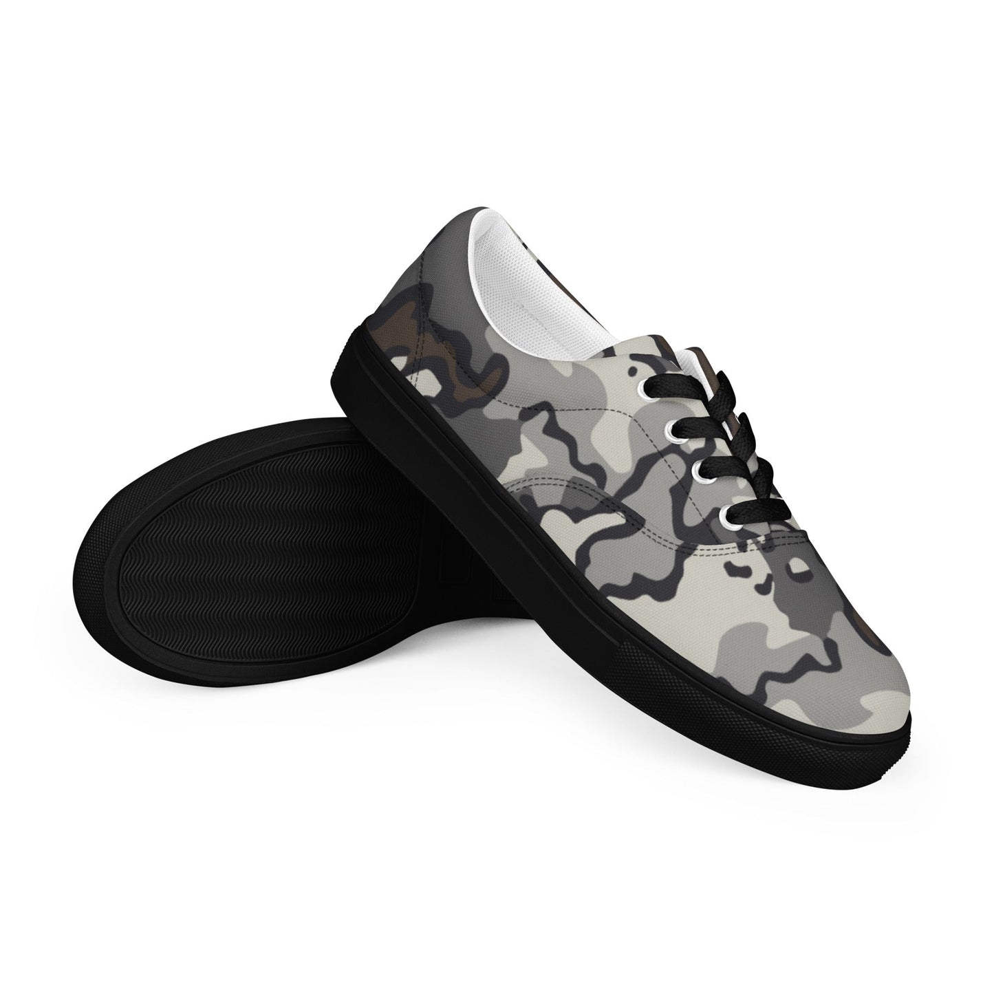 Alaska Chocolate Chip Tundra CAMO Mens Lace-Up Canvas Shoes - 5 - Lace-up