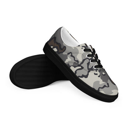 Alaska Chocolate Chip Tundra CAMO Mens Lace-Up Canvas Shoes - 5 - Lace-up