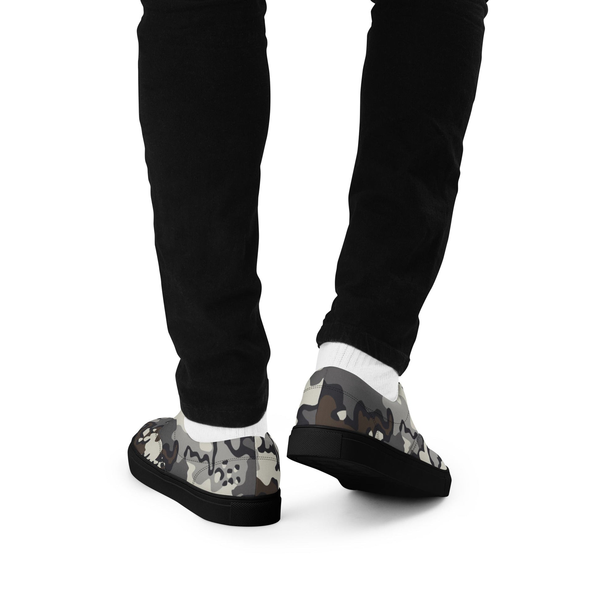 Alaska Chocolate Chip Tundra CAMO Mens Lace-Up Canvas Shoes - Lace-up
