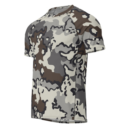 Alaska Chocolate Chip Tundra CAMO Mens Short-Sleeve Rash Guard - Short-sleeve Guards