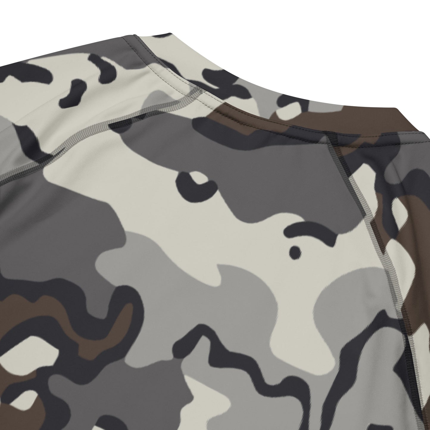Alaska Chocolate Chip Tundra CAMO Mens Short-Sleeve Rash Guard - Short-sleeve Guards