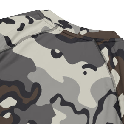 Alaska Chocolate Chip Tundra CAMO Mens Short-Sleeve Rash Guard - Short-sleeve Guards