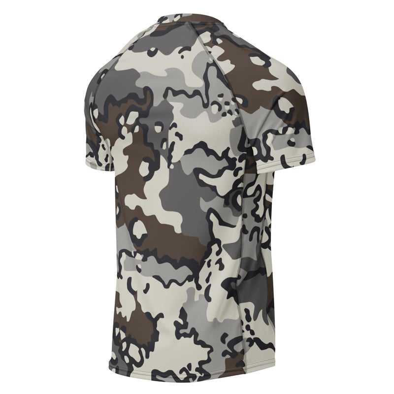 Alaska Chocolate Chip Tundra CAMO Mens Short-Sleeve Rash Guard