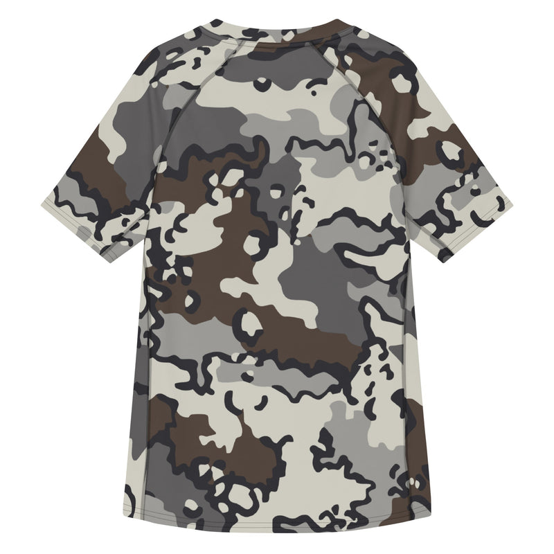 Alaska Chocolate Chip Tundra CAMO Mens Short-Sleeve Rash Guard
