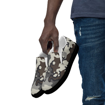 Alaska Chocolate Chip Tundra CAMO Mens Slip-On Canvas Shoes