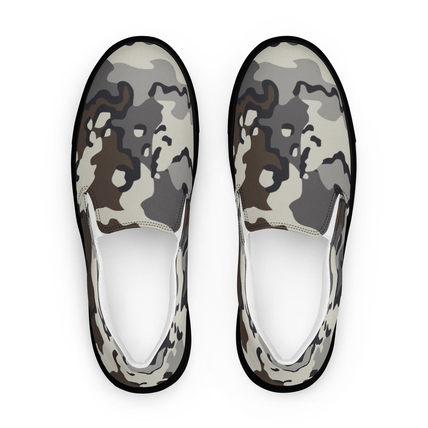 Alaska Chocolate Chip Tundra CAMO Mens Slip-On Canvas Shoes