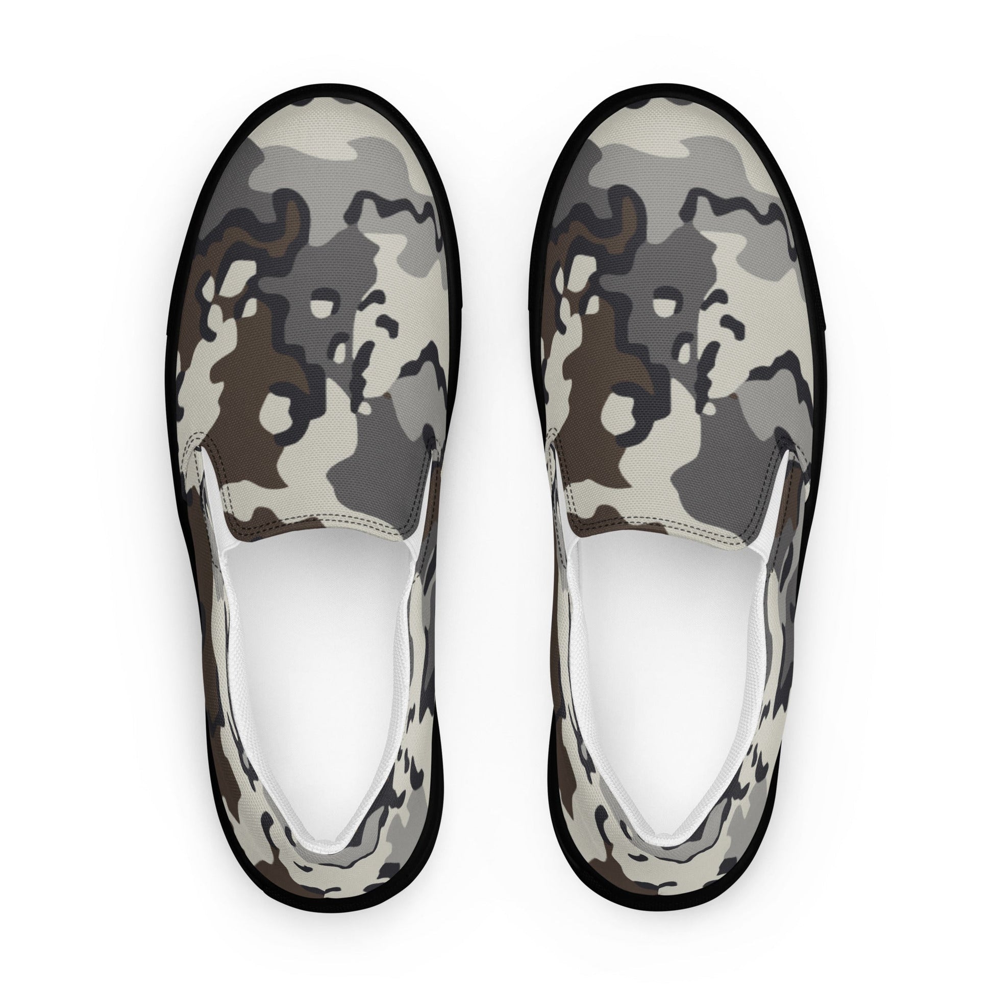 Alaska Chocolate Chip Tundra CAMO Mens Slip-On Canvas Shoes