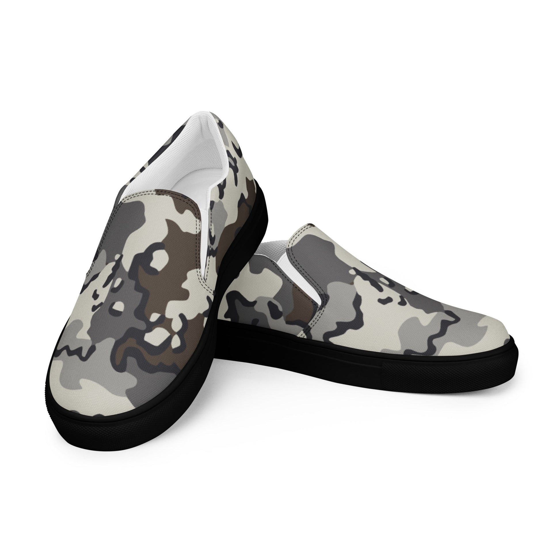 Alaska Chocolate Chip Tundra CAMO Mens Slip-On Canvas Shoes - 5