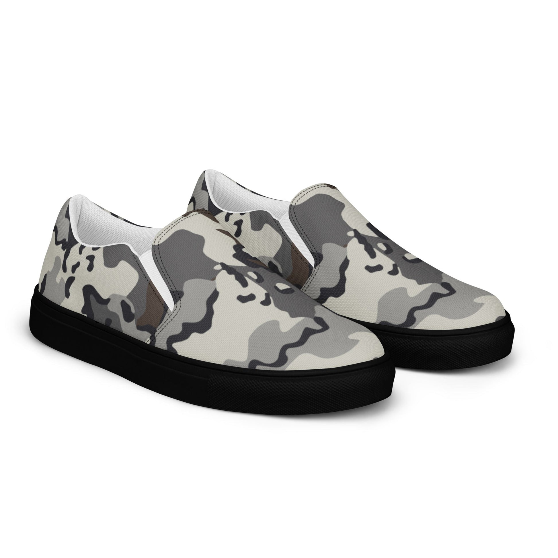 Alaska Chocolate Chip Tundra CAMO Mens Slip-On Canvas Shoes