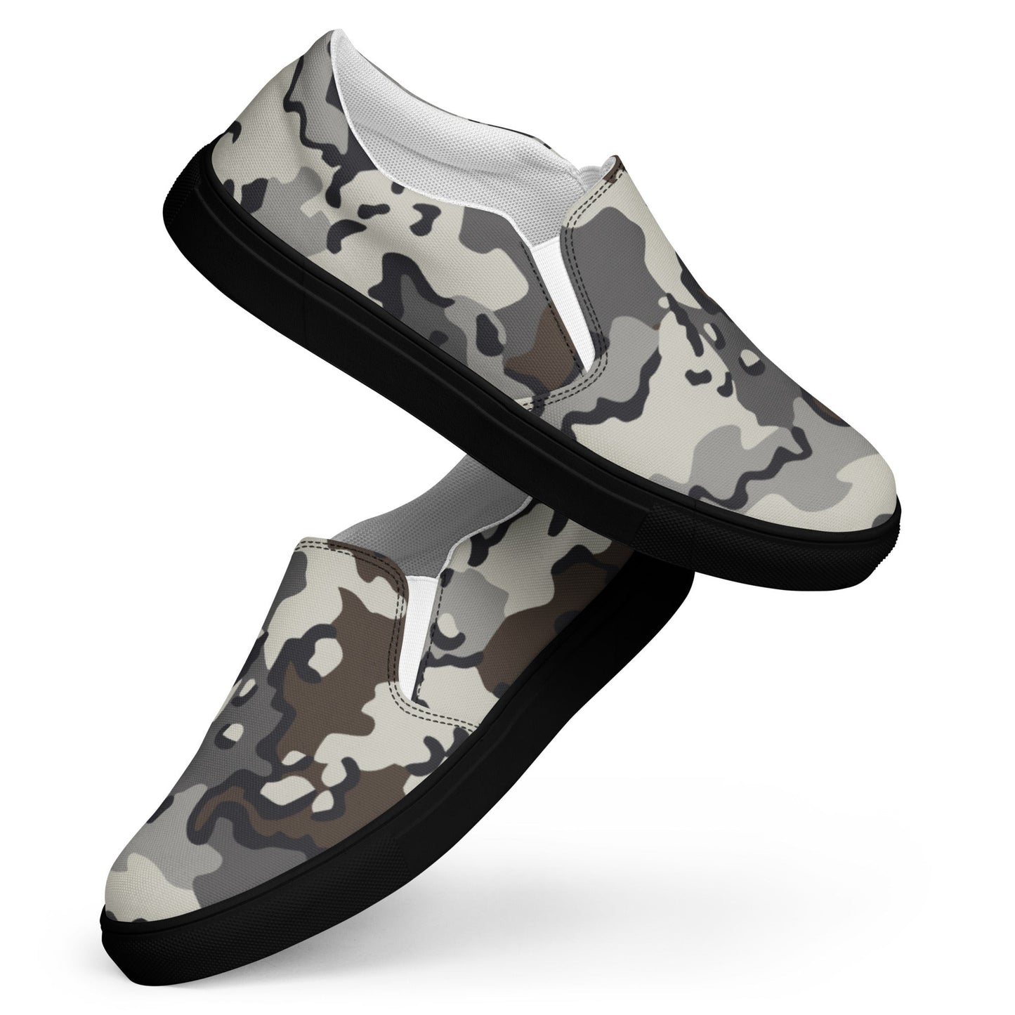 Alaska Chocolate Chip Tundra CAMO Mens Slip-On Canvas Shoes